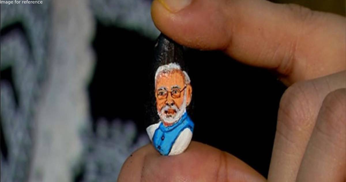 Odisha artist makes PM Modi's miniature portrait on almonds, showcases his journey of 7 decades